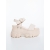 Sandale dama cu platforma bej din piele ecologica Nahara, 5 - Kalapod.net Sandale dama cu platforma bej din piele ecologica Nahara, 5 - Kalapod.net