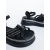 Sandale dama cu platforma negre din piele ecologica Asara, 6 - Kalapod.net Sandale dama cu platforma negre din piele ecologica Asara, 6 - Kalapod.net