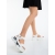 Sandale dama cu platforma albe din piele ecologica Nehana - Kalapod.net Sandale dama cu platforma albe din piele ecologica Nehana - Kalapod.net