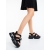 Sandale dama cu platforma negre din piele ecologica Hanava - Kalapod.net Sandale dama cu platforma negre din piele ecologica Hanava - Kalapod.net