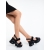 Sandale dama cu platforma negre din material textil  Alhana, 3 - Kalapod.net