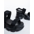 Sandale dama cu platforma negre din material textil  Alhana, 6 - Kalapod.net