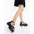 Sandale dama cu platforma negre din piele ecologica Alovara, 3 - Kalapod.net