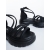 Sandale dama cu platforma negre din piele ecologica Alovara, 6 - Kalapod.net