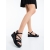 Sandale dama cu platforma negre din piele ecologica Hanaka - Kalapod.net Sandale dama cu platforma negre din piele ecologica Hanaka - Kalapod.net