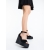 Sandale dama cu platforma negre din material textil Haruha, 3 - Kalapod.net