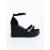 Sandale dama cu platforma negre din material textil Arcava, 5 - Kalapod.net