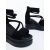 Sandale dama cu platforma negre din material textil Avadia, 6 - Kalapod.net