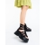 Sandale dama cu platforma negre din material textil Escava, 2 - Kalapod.net