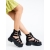 Sandale dama cu platforma negre din material textil Escava, 4 - Kalapod.net