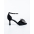 Sandale dama cu toc negre din material textil Cavana, 5 - Kalapod.net