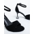 Sandale dama cu toc negre din material textil Casara, 6 - Kalapod.net