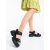 Sandale dama cu platforma negre din piele ecologica Levela, 2 - Kalapod.net