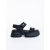 Sandale dama cu platforma negre din piele ecologica Levela, 5 - Kalapod.net