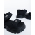 Sandale dama cu platforma negre din piele ecologica Levela, 6 - Kalapod.net