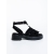 Sandale dama negre din material textil  Lecava, 5 - Kalapod.net Sandale dama negre din material textil  Lecava, 5 - Kalapod.net