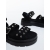 Sandale dama cu platforma negre din material textil Dasalia, 6 - Kalapod.net