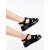 Sandale dama cu platforma negre din material textil Varaha, 4 - Kalapod.net