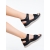 Sandale dama negre din material textil  Vidasha, 4 - Kalapod.net