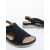 Sandale dama negre din material textil  Radasa, 6 - Kalapod.net