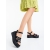 Sandale dama cu platforma negre din piele ecologica Sandia, 2 - Kalapod.net