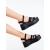 Sandale dama cu platforma negre din piele ecologica Sandia, 4 - Kalapod.net