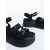 Sandale dama cu platforma negre din piele ecologica Sandia, 6 - Kalapod.net