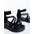 Sandale dama negre din material textil Dasika, 6 - Kalapod.net