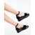 Sandale dama cu platforma negre din material textil Tenuria, 4 - Kalapod.net