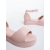 Sandale dama cu platforma roz din piele ecologica Tenuria, 6 - Kalapod.net