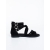 Sandale dama negre din material textil Sahada, 5 - Kalapod.net