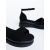 Sandale dama cu platforma negre din material textil Tasara, 6 - Kalapod.net