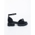 Sandale dama cu platforma negre din piele ecologica Dascia, 5 - Kalapod.net
