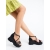 Sandale dama cu platforma negre din piele ecologica Cavaria - Kalapod.net Sandale dama cu platforma negre din piele ecologica Cavaria - Kalapod.net