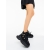 Ghete dama cu platforma  negre din material textil Lasara, 2 - Kalapod.net