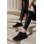 Pantofi sport dama negri cu insertii argintii din material textil Alenia - Kalapod.net