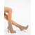 Botine dama cu toc bej inchis din material textil Maira, 3 - Kalapod.net