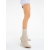Botine dama cu toc bej deschis din material textil Maira, 3 - Kalapod.net