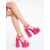 Sandale dama cu platforma roz din piele ecologica Lavita - Kalapod.net Sandale dama cu platforma roz din piele ecologica Lavita - Kalapod.net