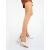 Pantofi dama cu toc bej din material textil Harari - Kalapod.net