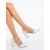 Pantofi dama cu toc bej din material textil Harari, 4 - Kalapod.net