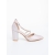 Pantofi dama cu toc sampanie din material textil Harari, 5 - Kalapod.net