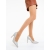 Pantofi dama cu toc argintii din material textil Mirari, 2 - Kalapod.net