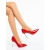 Pantofi dama cu toc rosii din piele ecologica lacuita Adorina - Kalapod.net