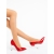 Pantofi dama cu toc rosii din piele ecologica lacuita Adorina, 4 - Kalapod.net