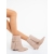Botine dama cu platforma bej din material textil Kanika, 3 - Kalapod.net