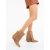 Botine dama cu platforma camel din material textil Kanika, 3 - Kalapod.net