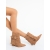 Botine dama cu platforma camel din material textil Kanika, 4 - Kalapod.net