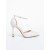 Pantofi dama cu toc auriu deschis din material textil Andera, 5 - Kalapod.net