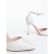 Pantofi dama cu toc auriu deschis din material textil Andera, 6 - Kalapod.net